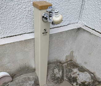 滋賀県大津市の水栓柱を取り替えて、水漏れ修理完了