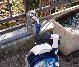 滋賀県栗東市の水道管と蛇口を新しいものにお取替えした
