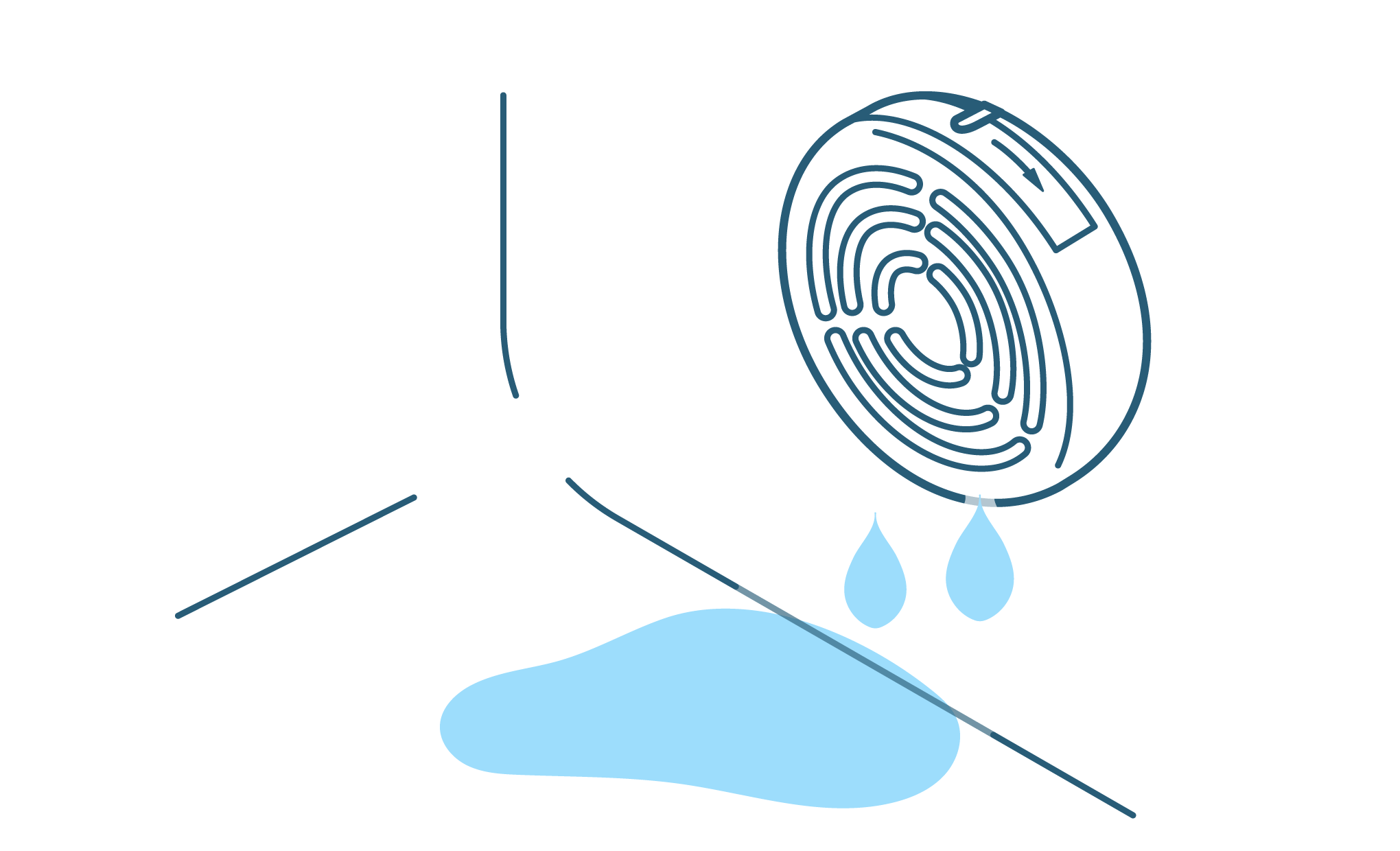 追い炊き循環口からの水漏れ