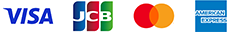 VISA,JCB,Mastercard,アメックス