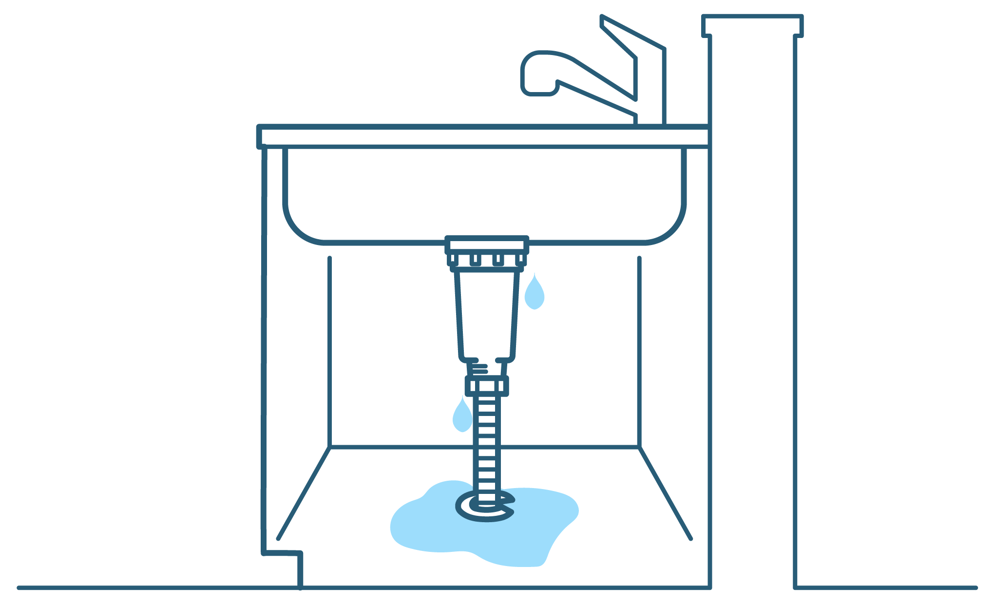 排水トラップ・蛇腹ホース水漏れ