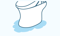 便器と床の間から水漏れ