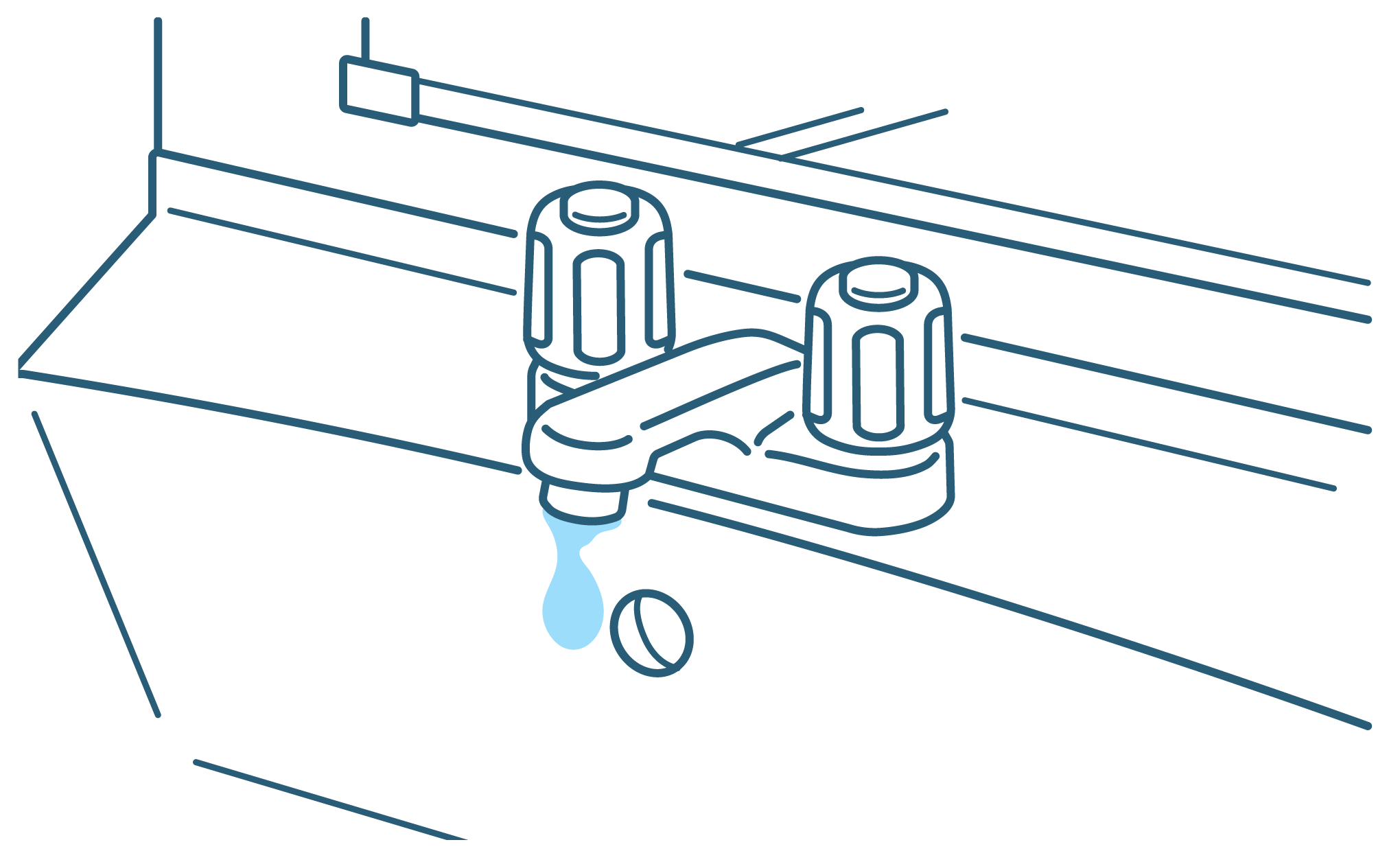 洗面蛇口水漏れ