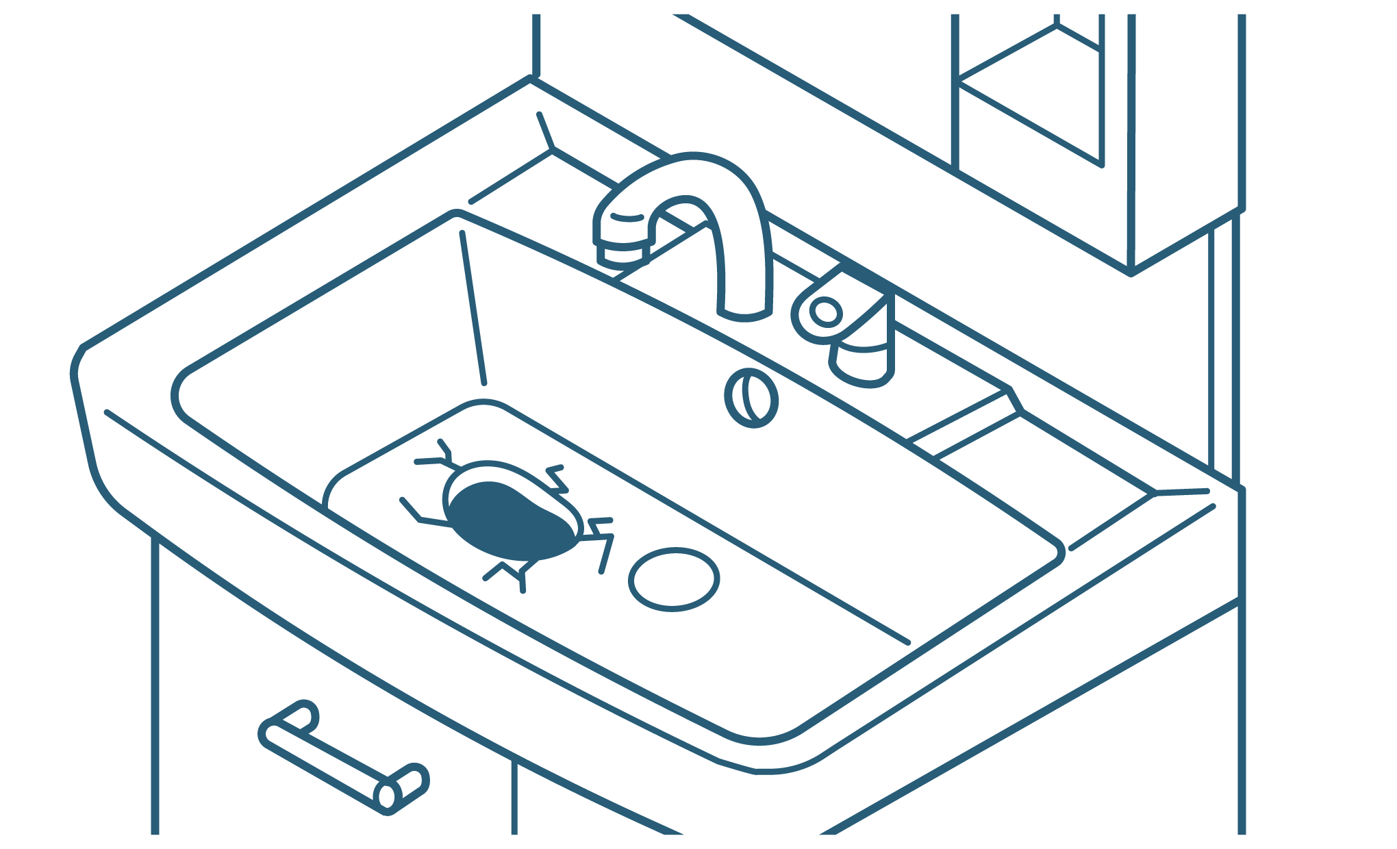 洗面ボウル破損