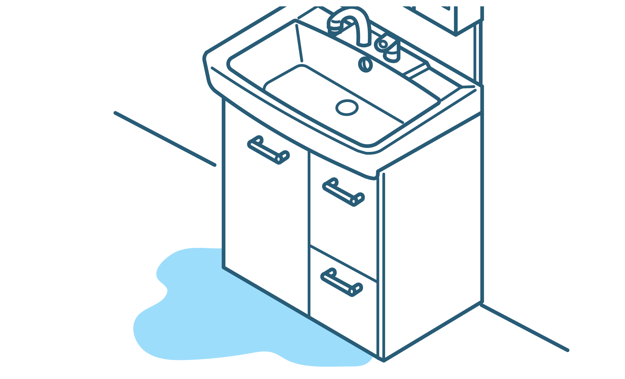 洗面台下水漏れ