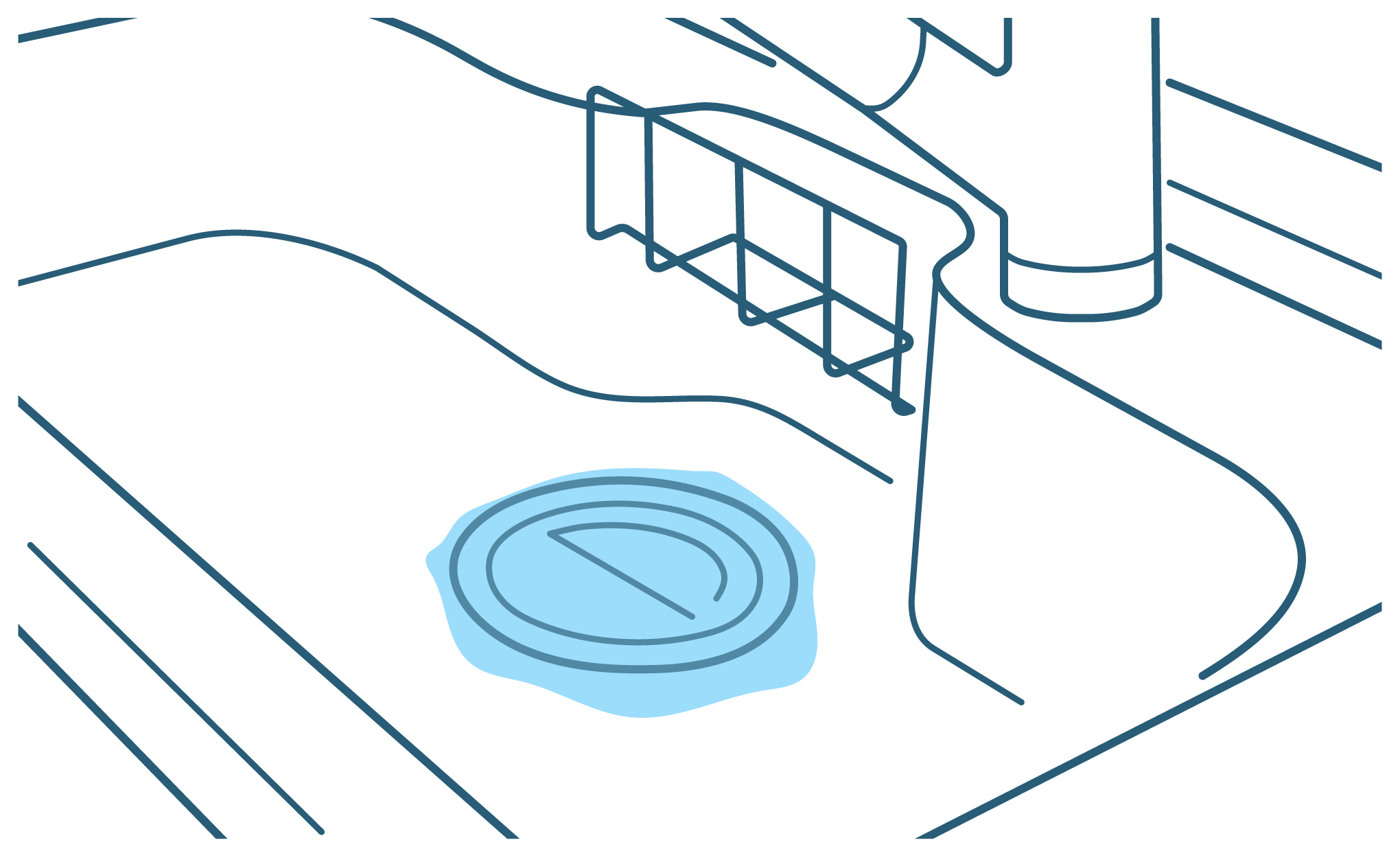 シンクの水の流れが遅い