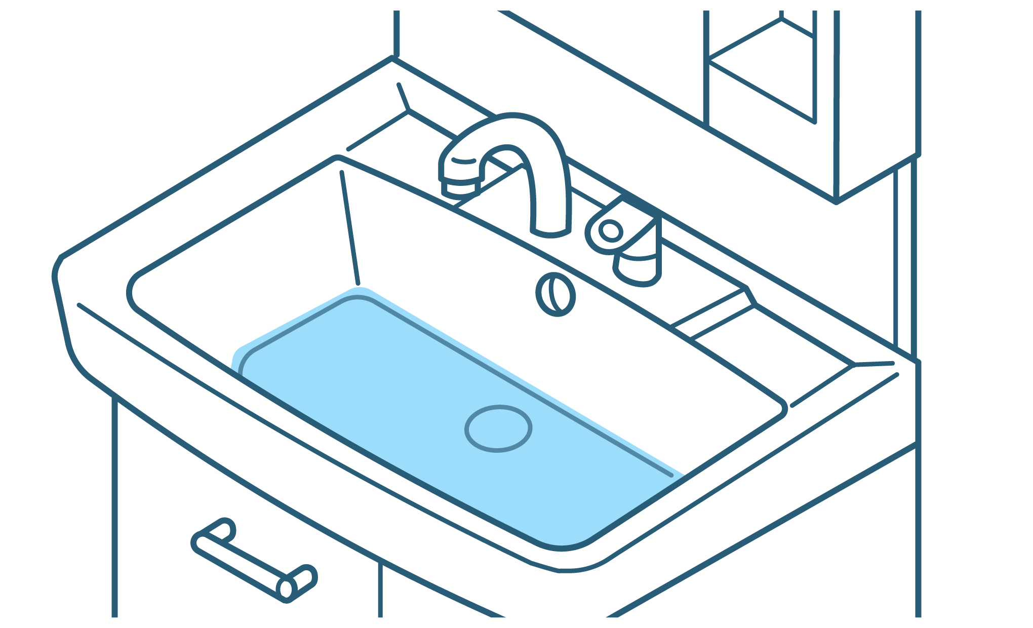 洗面台の排水口つまり