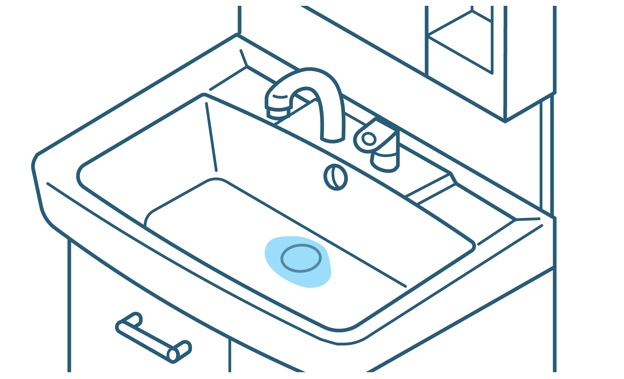 水の流れが遅い