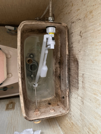 羽曳野市のトイレ水漏れ修理後の様子