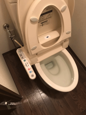 大阪市福島区のトイレつまりの様子