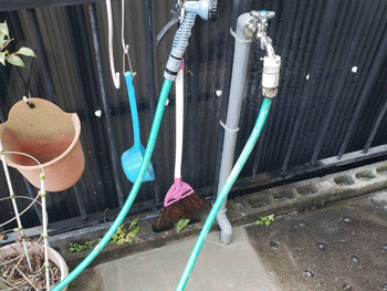 大阪府大東市の屋外蛇口水漏れ水道管修理