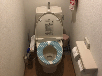 長岡京市のトイレつまり解消後の様子