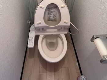 大阪市中央区のトイレつまりを解消した様子