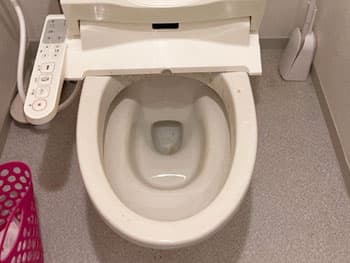（京田辺市）トイレのつまりが解消した様子